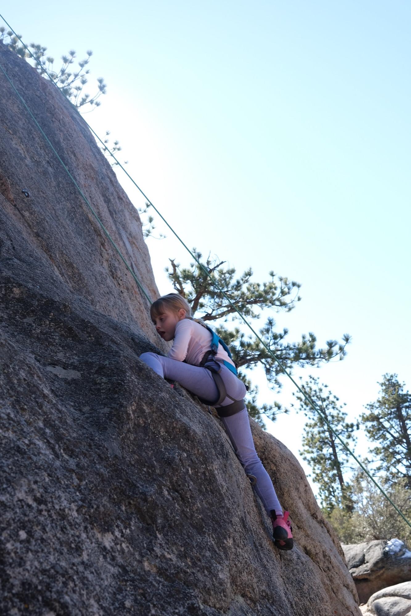 Climbing at Big Bear Lake, CA — Holcomb Valley — Winter Sport Weekend — Coyote Crag — photo 4
