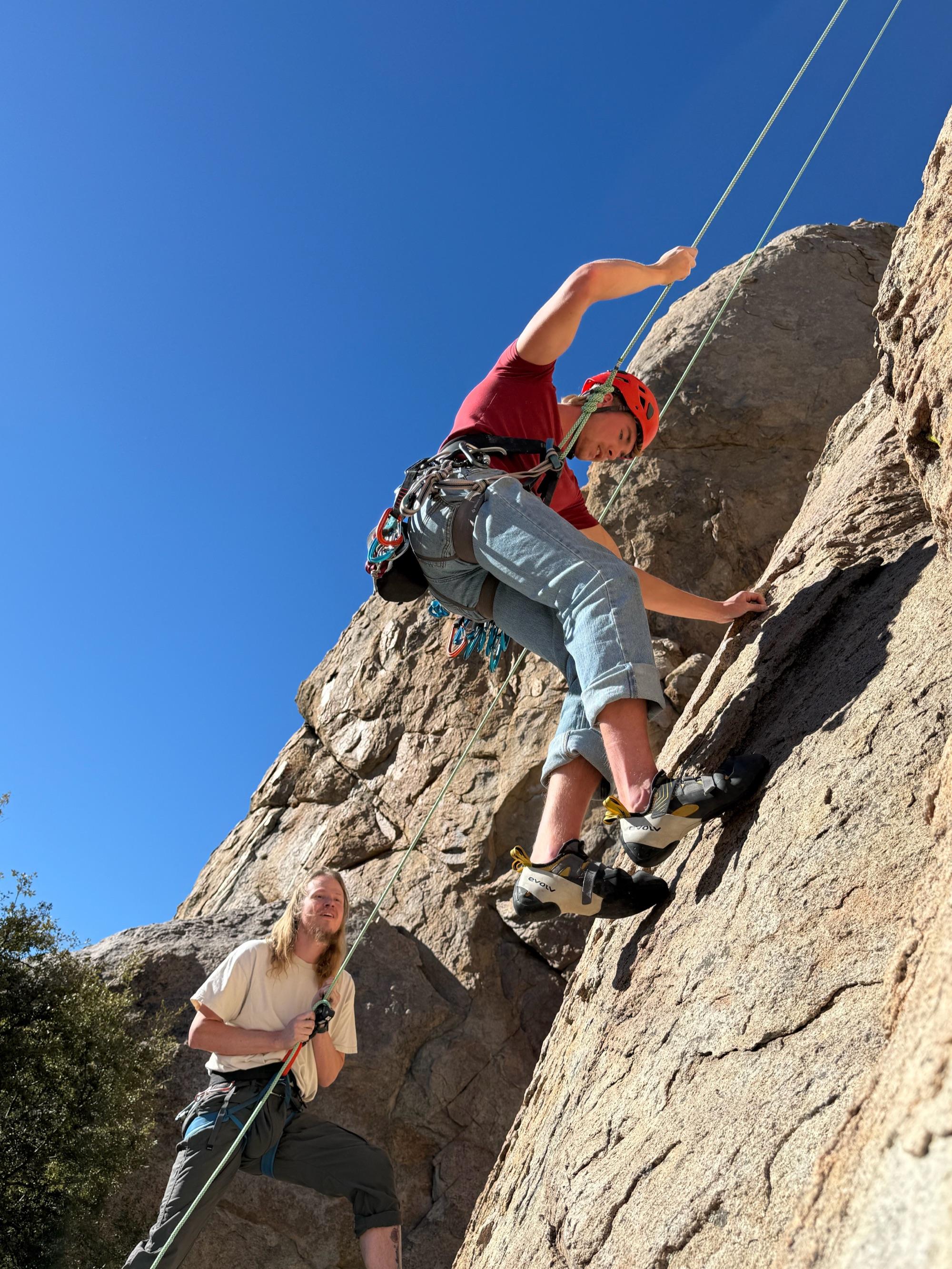 Climbing at Big Bear Lake, CA — Holcomb Valley — Winter Sport Weekend — Coyote Crag — photo 9